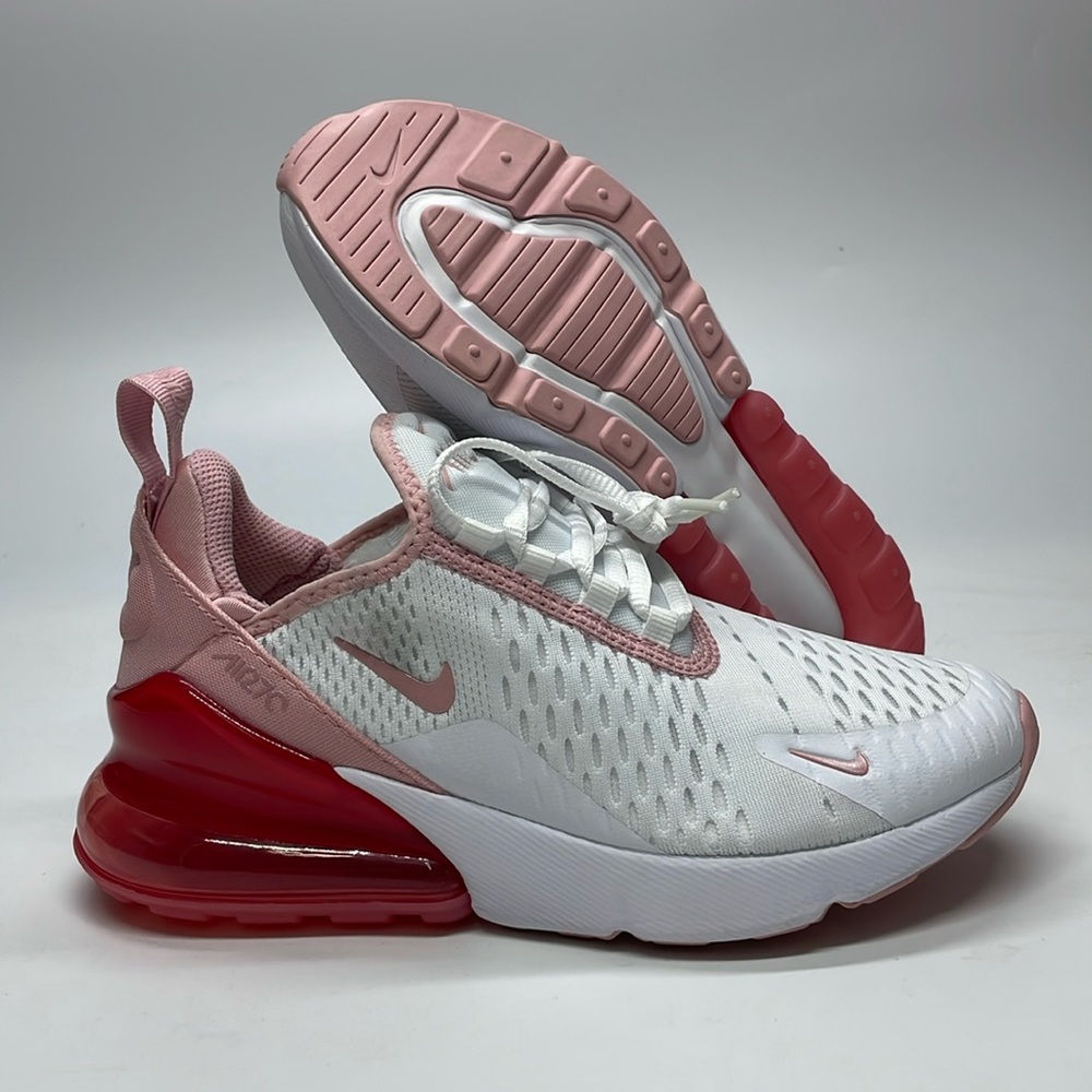 Nike Air Max 270 GS Pink Glaze White 943345 108 NWOB - Picture 1 of 5